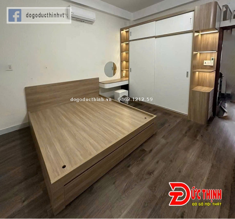 Mẫu tủ quần áo MDF thiết kế theo yêu cầu