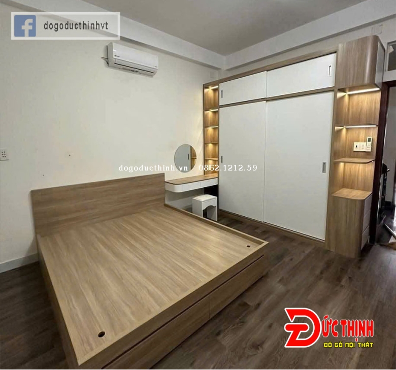 Mẫu tủ quần áo MDF thiết kế theo yêu cầu