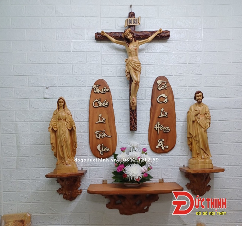 Bộ tượng Đạo gỗ Pơ Mu 