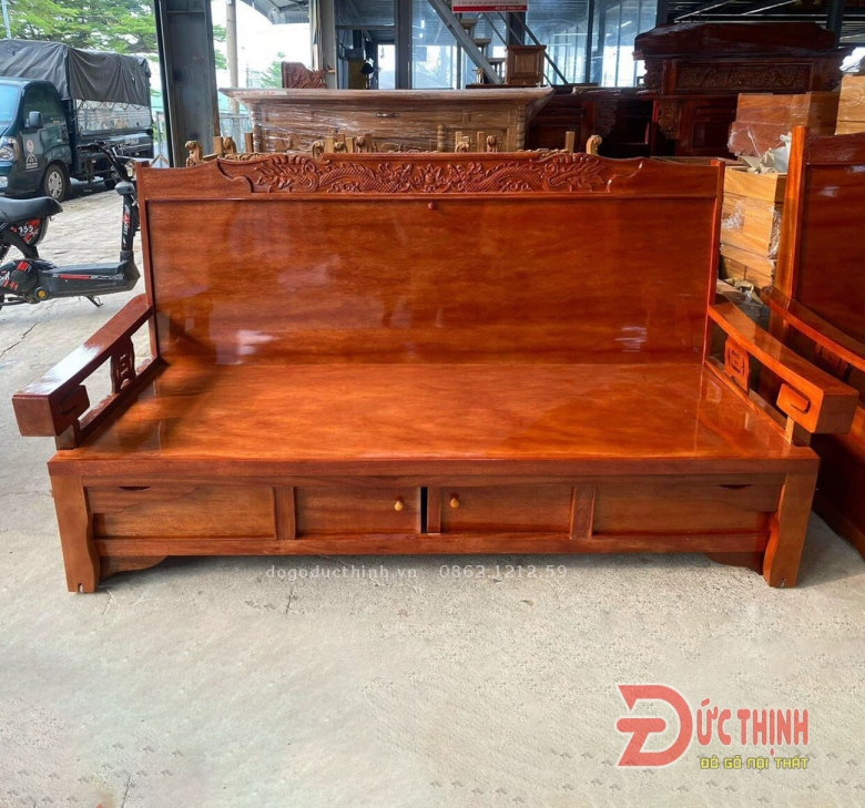 Trường kỷ kéo gỗ Quỷnh