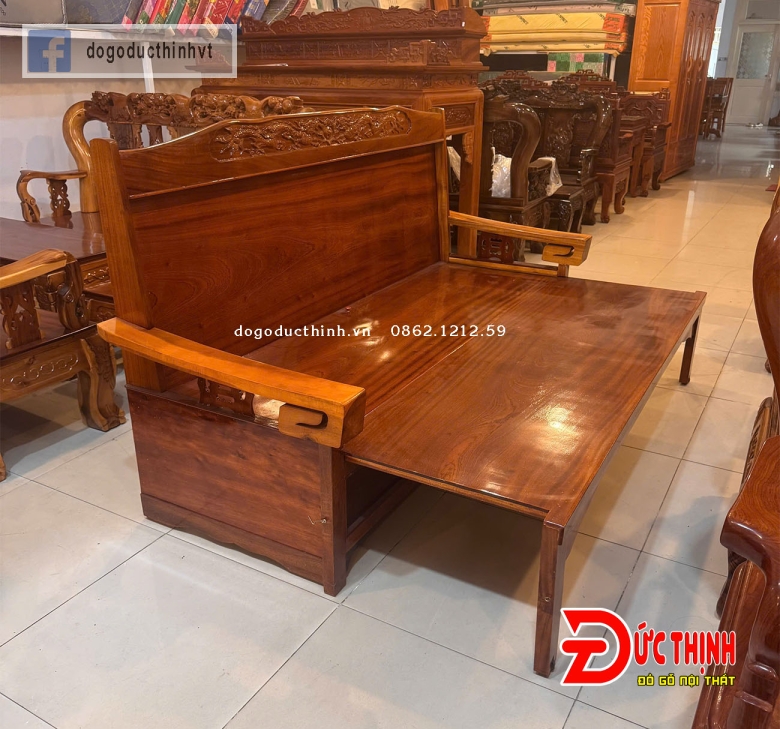 Trường kỷ kéo gỗ Quỷnh