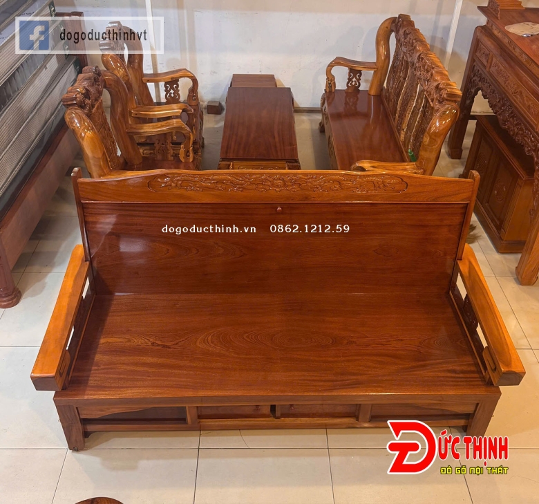 Trường kỷ kéo gỗ Quỷnh
