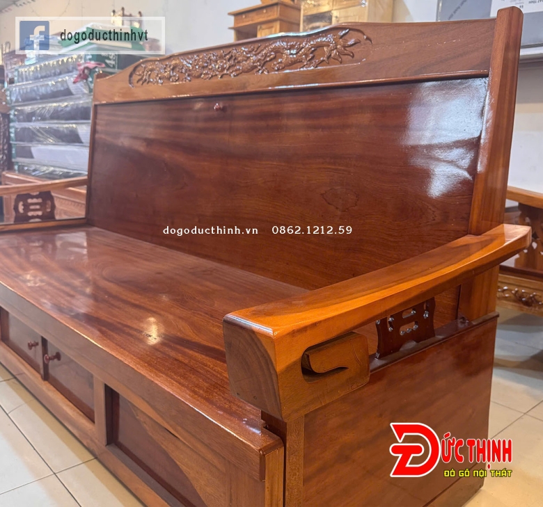 Trường kỷ kéo gỗ Quỷnh