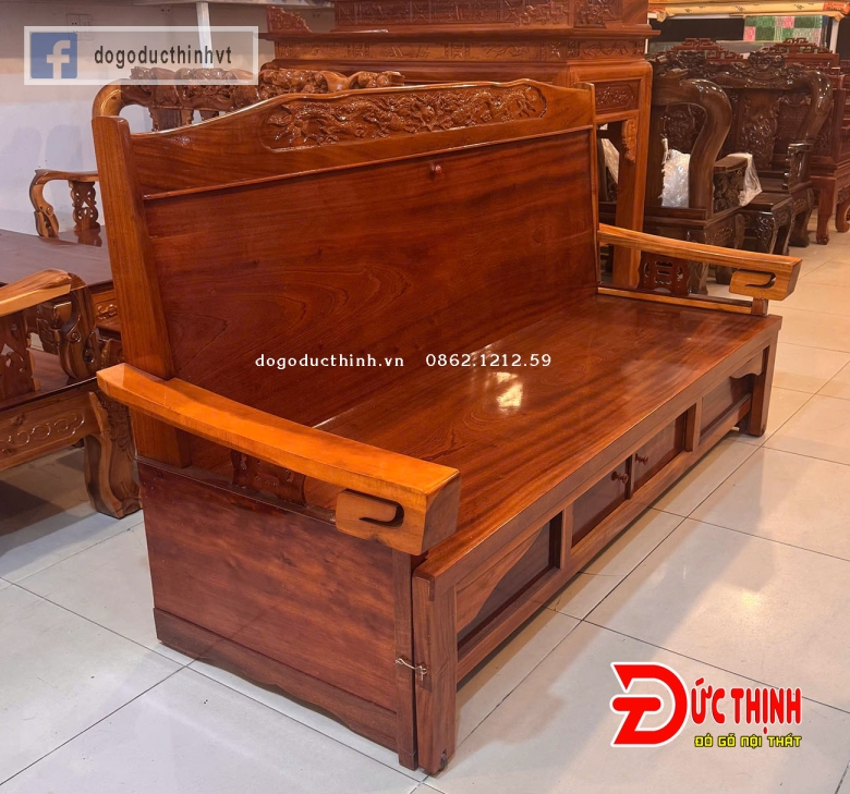 Trường kỷ kéo gỗ Quỷnh